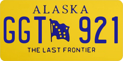 AK license plate GGT921