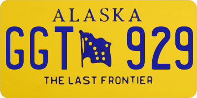 AK license plate GGT929