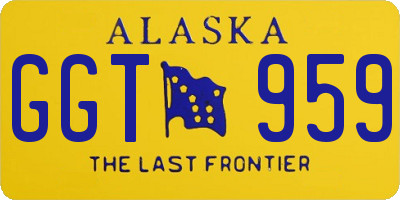 AK license plate GGT959