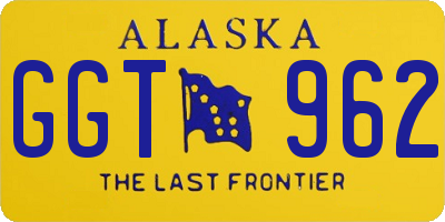 AK license plate GGT962