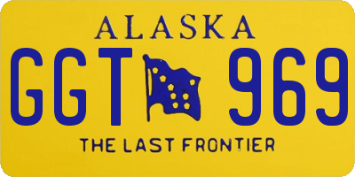 AK license plate GGT969