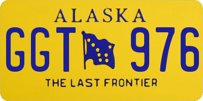 AK license plate GGT976