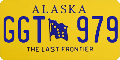 AK license plate GGT979
