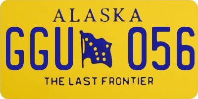 AK license plate GGU056
