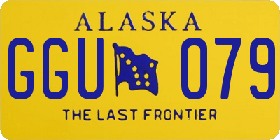 AK license plate GGU079