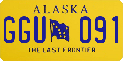 AK license plate GGU091