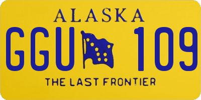 AK license plate GGU109