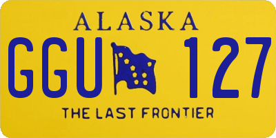 AK license plate GGU127