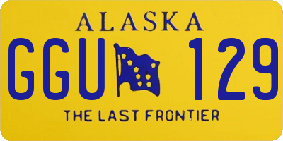 AK license plate GGU129