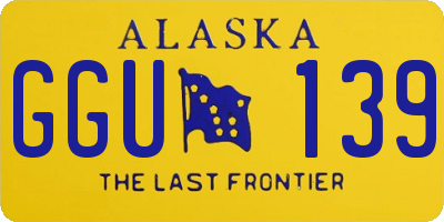 AK license plate GGU139