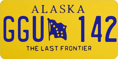 AK license plate GGU142