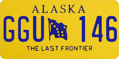 AK license plate GGU146