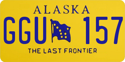 AK license plate GGU157