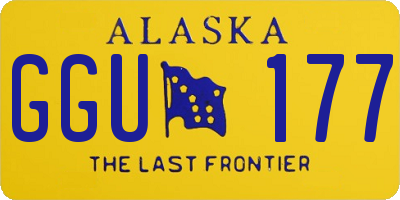 AK license plate GGU177