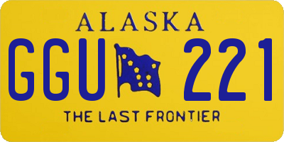 AK license plate GGU221