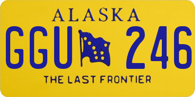 AK license plate GGU246