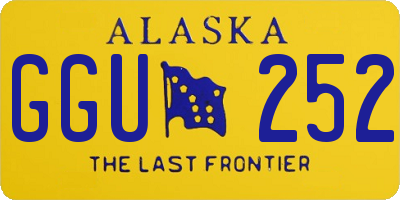 AK license plate GGU252
