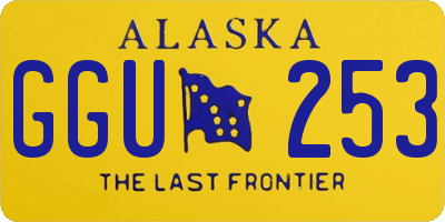 AK license plate GGU253