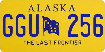 AK license plate GGU256