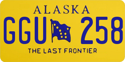 AK license plate GGU258