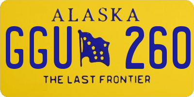 AK license plate GGU260