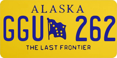 AK license plate GGU262