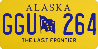 AK license plate GGU264