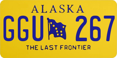 AK license plate GGU267