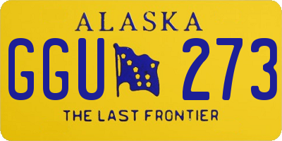 AK license plate GGU273