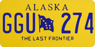 AK license plate GGU274