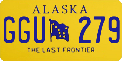 AK license plate GGU279