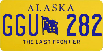 AK license plate GGU282