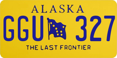 AK license plate GGU327