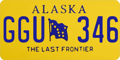 AK license plate GGU346