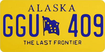 AK license plate GGU409