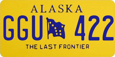 AK license plate GGU422