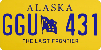 AK license plate GGU431