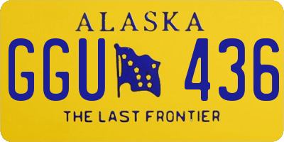 AK license plate GGU436