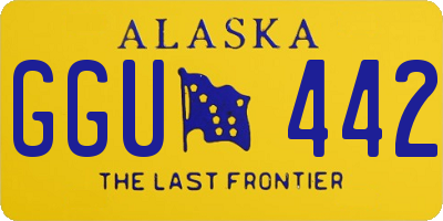 AK license plate GGU442