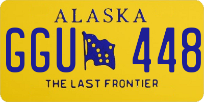 AK license plate GGU448