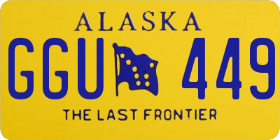 AK license plate GGU449