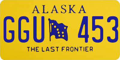 AK license plate GGU453