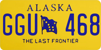 AK license plate GGU468