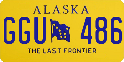 AK license plate GGU486