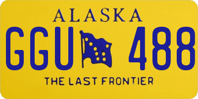 AK license plate GGU488