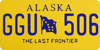 AK license plate GGU506