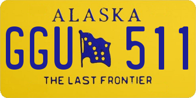AK license plate GGU511