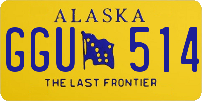 AK license plate GGU514