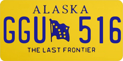 AK license plate GGU516