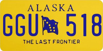 AK license plate GGU518